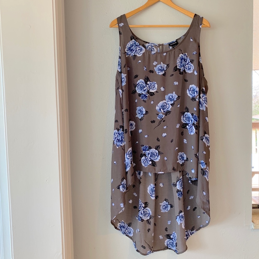Torrid High-low Floral Tank